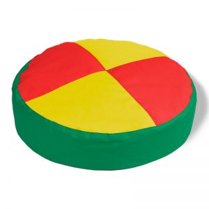 Sensorische Hocker - Baumwolle - Gelb/rot