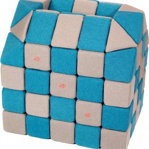 Magnetische Würfel JollyHeap® - Hellgrau/Blau