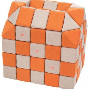 Magnetische Würfel JollyHeap® - Hellgrau/Orange
