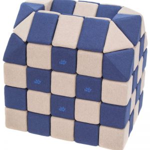 Magnetische Würfel JollyHeap® - Hellgrau/Dunkelblau