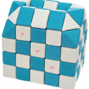 Magnetische Würfel JollyHeap® - Weiß/Blau