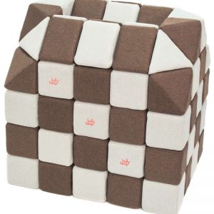 Magnetische Würfel JollyHeap® - Weiß/braun