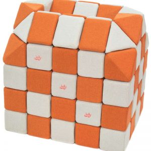 Magnetische Würfel JollyHeap® - Weiß/Orange