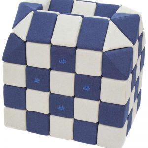 Magnetische Würfel JollyHeap® - Weiß/Dunkelblau